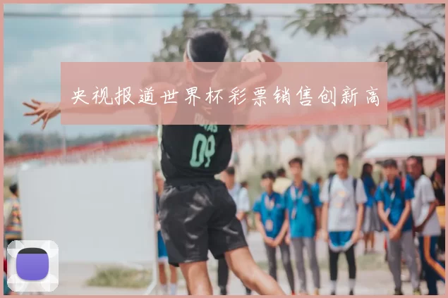 央视报道世界杯彩票销售创新高