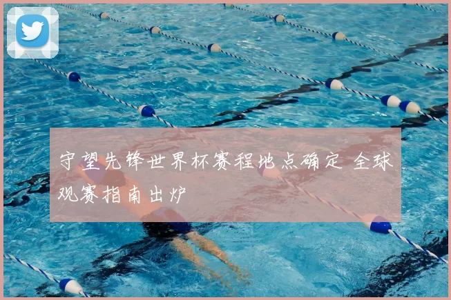 守望先锋世界杯赛程地点确定 全球观赛指南出炉